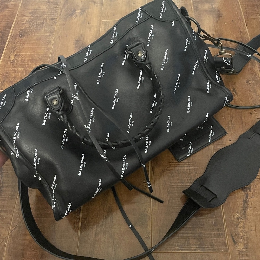 Small balenciaga logo city bag for SALE